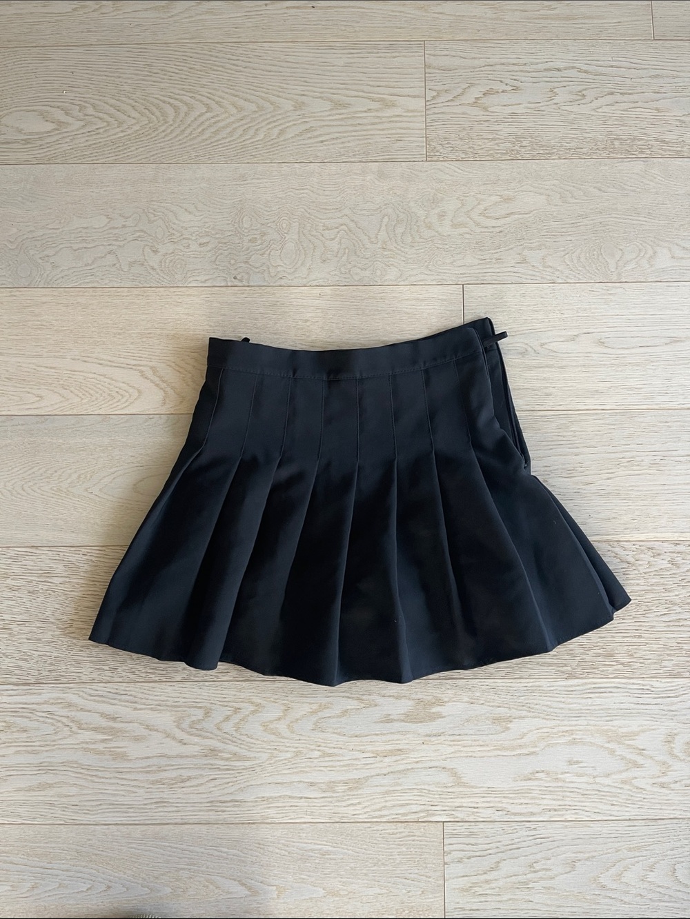 Women's Black Pleated Mini Skirt/Skort